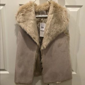 Faux fur vest